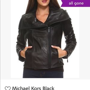 NWOT Michael Kors Asymmetrical Moto Jacket.